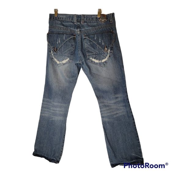 Men's Decoded Boot Cut Denim Distressed Jeans 32x32 - Picture 2 of 9